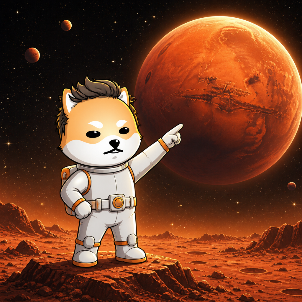 DOGELON pointing at Mars
